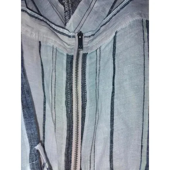NWT Vince Camuto Linen Striped Jumpsuit Small - Picture 3 of 4